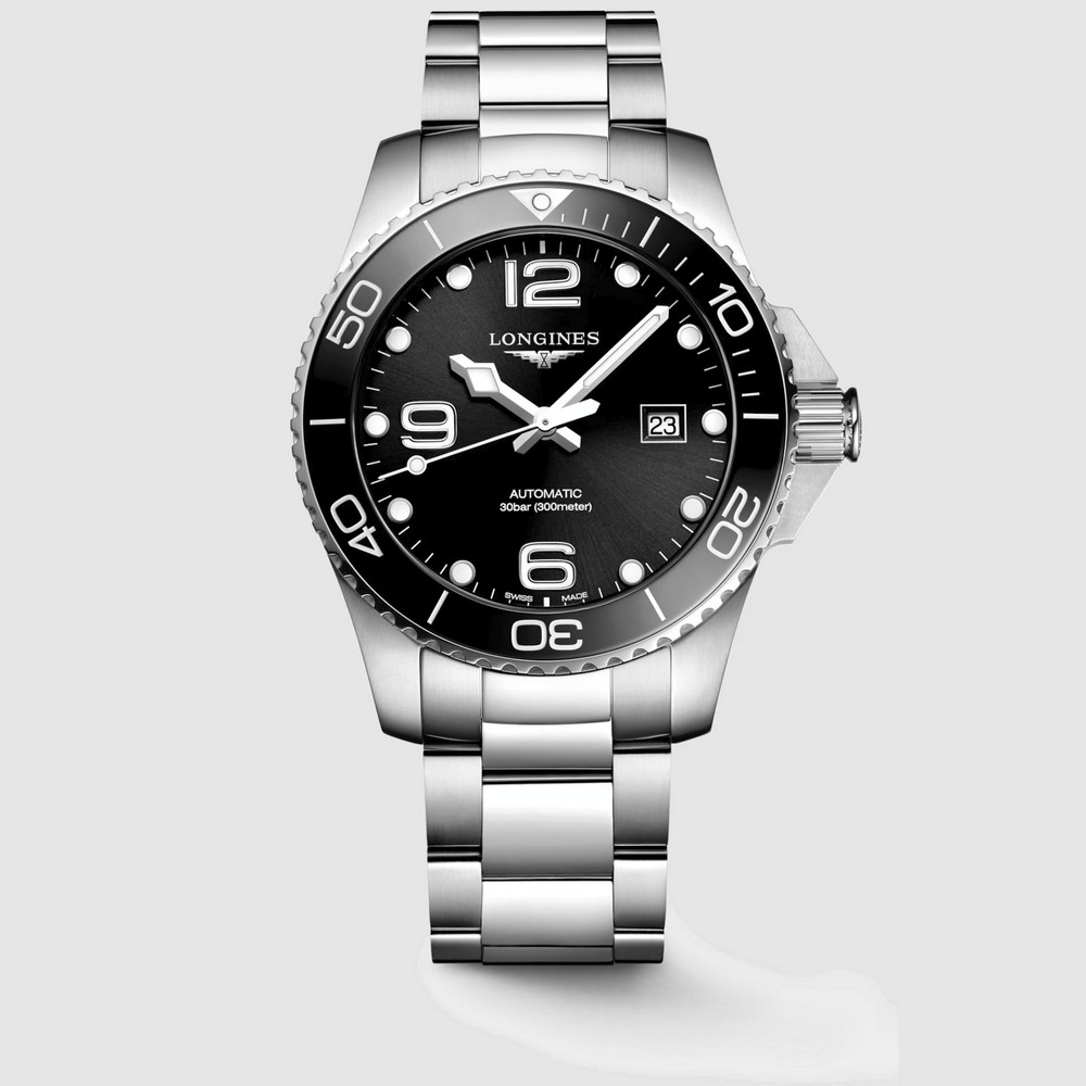 Đồng Hồ Longines Hydroconquest Nam 43mm Xám Đen